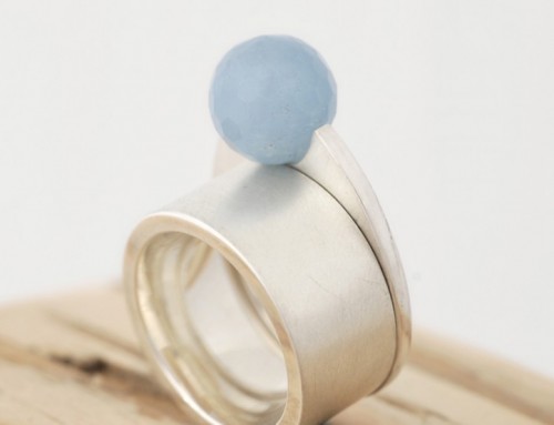 Ring Silber Aquamarin